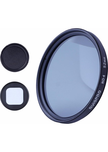 Strade Store 52MM Lens Filtre Seti, Adaptör Aksesuarlı Nd4 ile Lens Kapakları Aracı (Yurt Dışından)