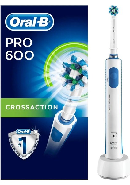Pro 600 Crossaction Şarjlı Elektrikli Diş Fırçası