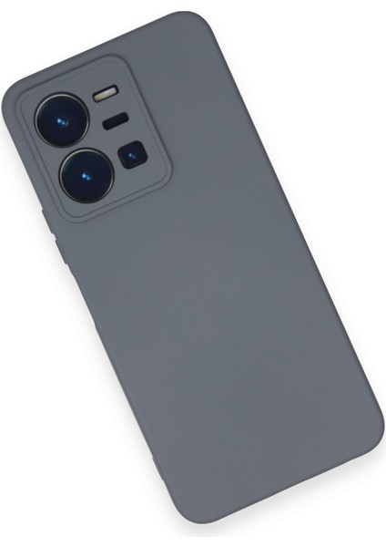 Vivo Y35 Kılıf Nano Içi Kadife Silikon - Gri 300099