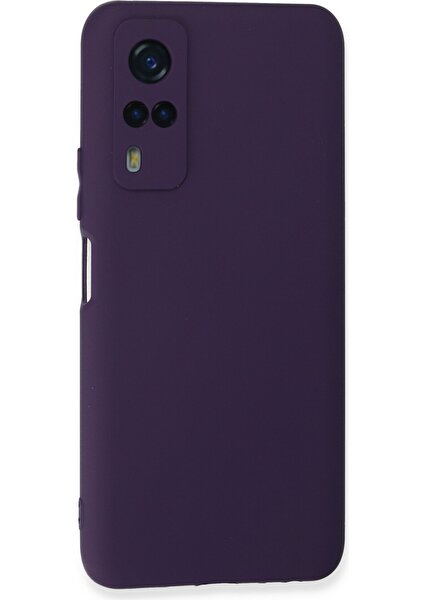 Happycase Vivo Y53S Kılıf First Silikon - Mor