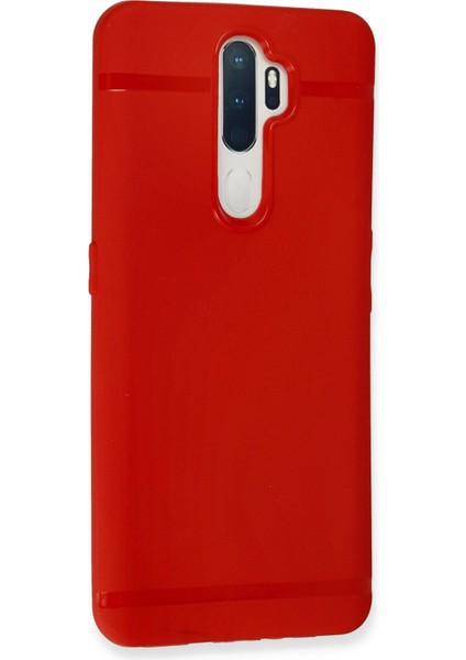 Happycase Oppo A5 2020 Kılıf First Silikon - Kırmızı