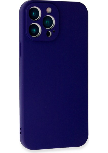 iPhone 13 Pro Max Kılıf First Silikon - Mavi