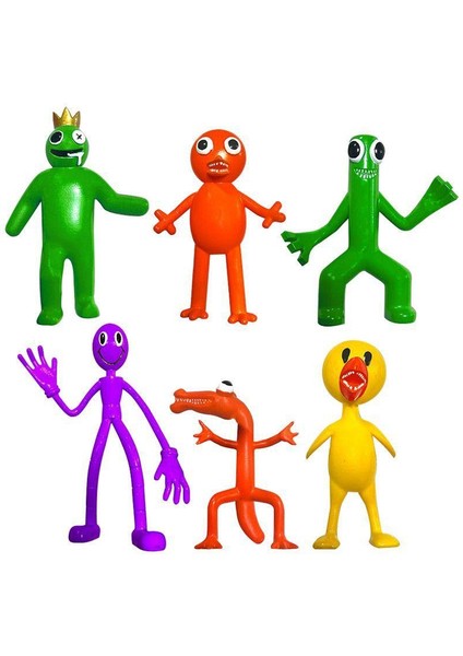 Rainbow Roblox Friends Ithal Figür 6 Adet Premium Kaliteli Oyuncak 8-11 cm