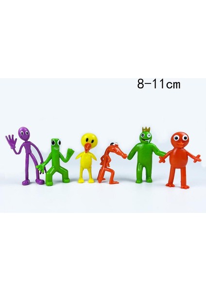 Rainbow Roblox Friends Ithal Figür 6 Adet Premium Kaliteli Oyuncak 8-11 cm