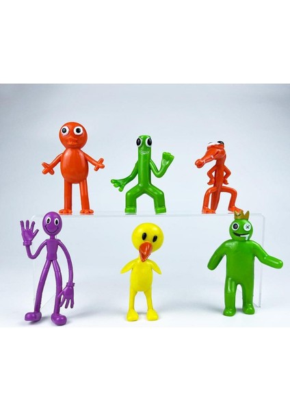 Rainbow Roblox Friends Ithal Figür 6 Adet Premium Kaliteli Oyuncak 8-11 cm