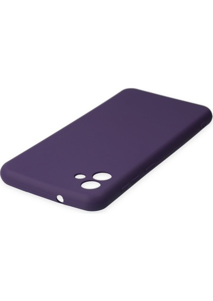 Happycase Samsung Galaxy A04 Kılıf First Silikon - Mor fırsatları