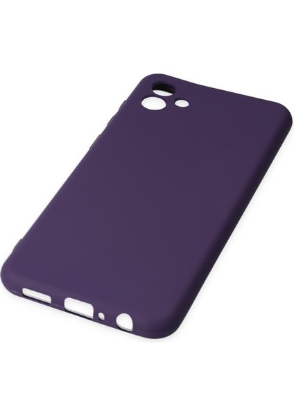 Happycase Samsung Galaxy A04 Kılıf First Silikon - Mor indirimleri