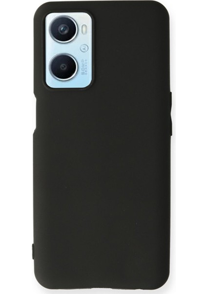 Happycase Oppo A96 Kılıf First Silikon - Siyah