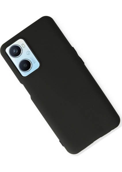 Happycase Oppo A96 Kılıf First Silikon - Siyah
