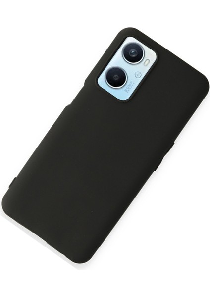Happycase Oppo A96 Kılıf First Silikon - Siyah