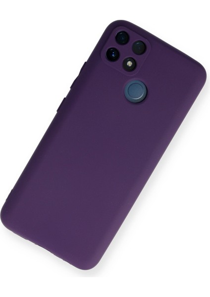 Happycase Realme C25S Kılıf First Silikon - Mor modelleri