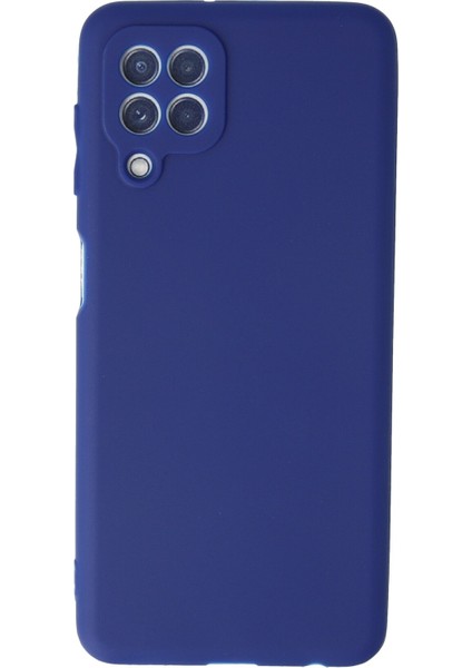 Happycase Samsung Galaxy A22 Kılıf First Silikon - Mavi