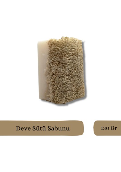 Mezopo Deve Sütü Sabunu Bitkisel El Yapımı Kabak Lifli Sabun 130 gr