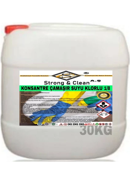 Strong & Clean Çamaşır Suyu Konsantre1/8 30 kg