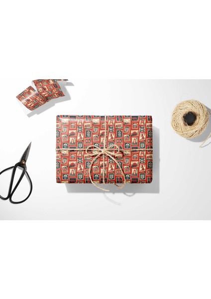 50 x 70 cm Pul Seyahat Londra Temalı Hediye Paketleme Ambalaj Kağıdı (6’lı Paket) modelleri