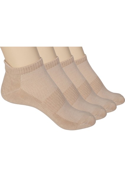 4 Çift Bambu Kadın-Erkek Unisex Patik Çorap Yumuşak Terletmez Kaymaz Bambu Çorap (39-42 Beden)