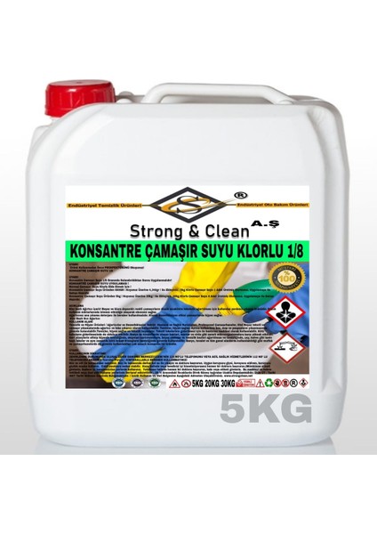 Çamaşır Suyu Konsantre 1/8 5kg