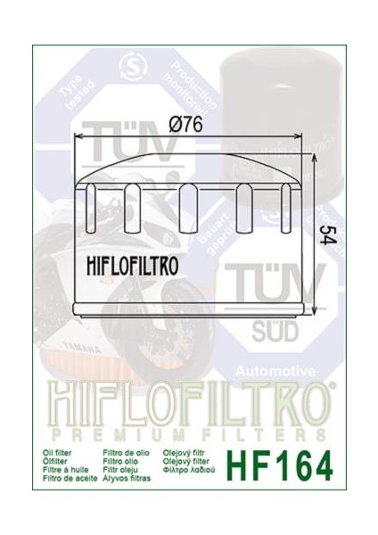 HF164 2004-2012 Bmw R 1200 Gs Uyumlu Yağ Filtresi