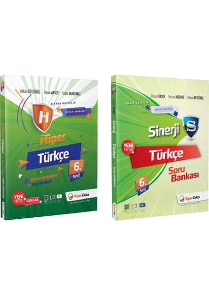 Hiper Zeka Yayınları 6. Sınıf Hiper ve Sinerji Türkçe Konu Anlatımlı Soru Bankası Seti