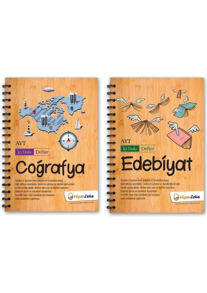 AYT Coğrafya ve Edebiyat Içi Dolu Defter Seti