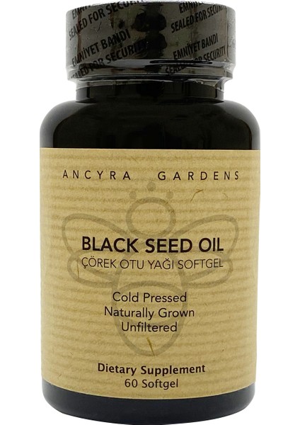 Gardens Blackseed Oil Çörekotu Yağı Kapsülü