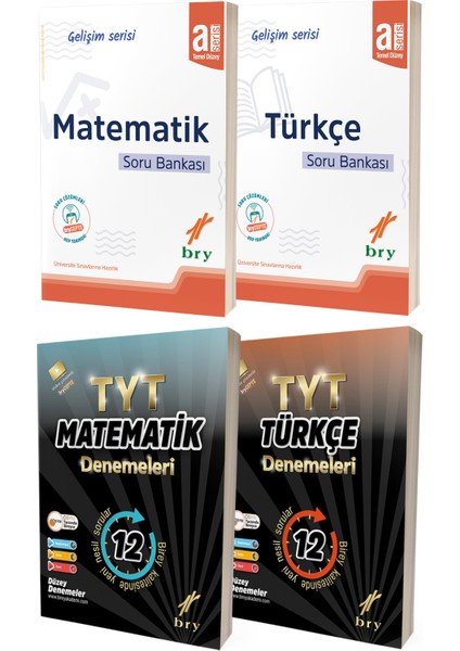 TYT Türkçe Matematik Soru Bankası A ve Mat-Geo Türkçe Branş Denemeleri Seti