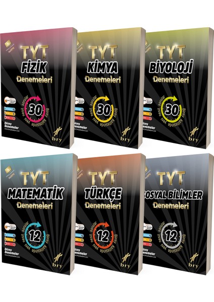 TYT Tüm Dersler Branş Denemeleri Seti Tam 6 Kitap