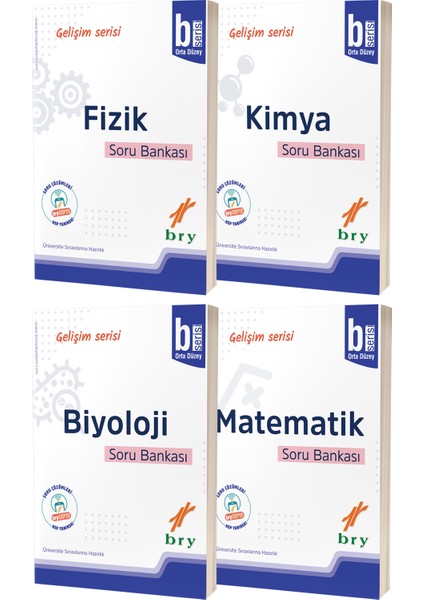 TYT AYT Fizik Kimya Biyoloji Matematik B Soru Bankası Sayısal Seti Gelişim Serisi