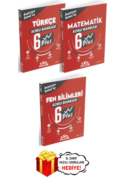 6.Sınıf Türkçe Matematik Fen Bilimleri Plus Soru Bankası Seti Plus