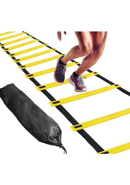 antrenman Merdiveni Ayarlanabilir 4 Metre Uzunluk Moblen 10 Adet Basamaklı Çantalı