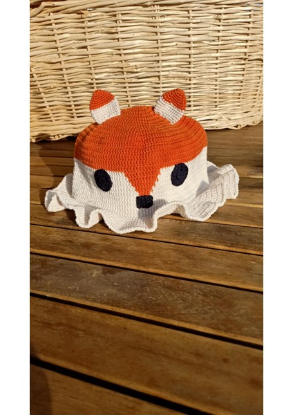Handmade Tilki Desenli Kadın-Erkek Şapkası, %100 Pamuk modelleri