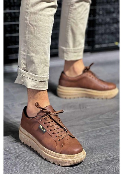 Taba Deri Bağcıklı Günlük Erkek Ayakkabı fiyatları