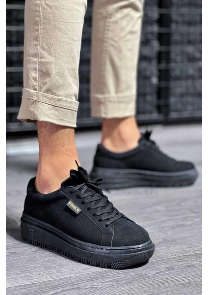Siyah Süet Bağcıklı Günlük Erkek Ayakkabı modelleri