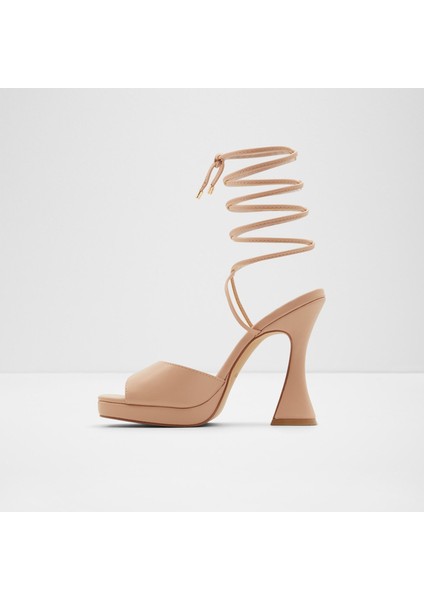 Daphnee Sandalet Yüksek Topuklu Sandalet;abiye Sandalet - Bej modelleri
