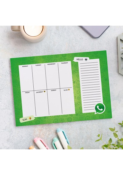 haftalık Planner - Whatsapp