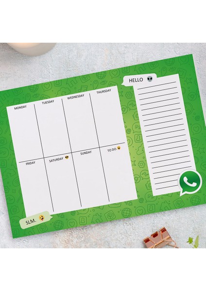 haftalık Planner - Whatsapp