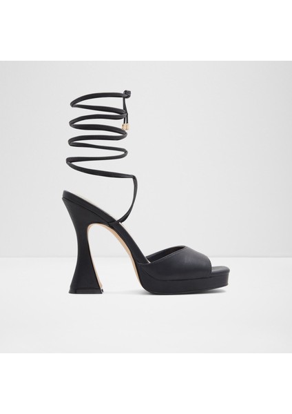 Daphnee Sandalet Yüksek Topuklu Sandalet;abiye Sandalet - Siyah