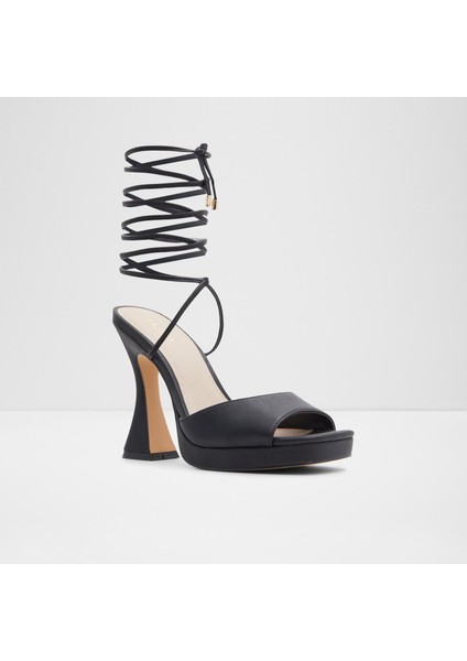 Daphnee Sandalet Yüksek Topuklu Sandalet;abiye Sandalet - Siyah fırsatları
