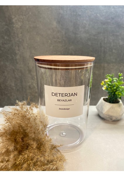 Deterjan Kavanozu/kutusu(Beyazlar) Mika 2600 ml