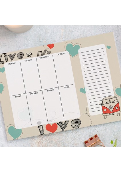 Haftalık Planner - Live In Life