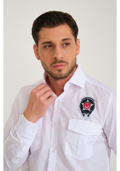 Güvenlik Erkek Beyaz Gömlek fiyatları