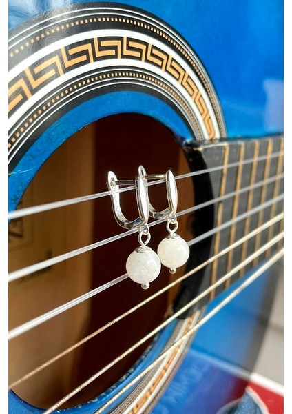 925 Ayar Gümüşlü Hakiki Aytaşı Küpe fiyatları