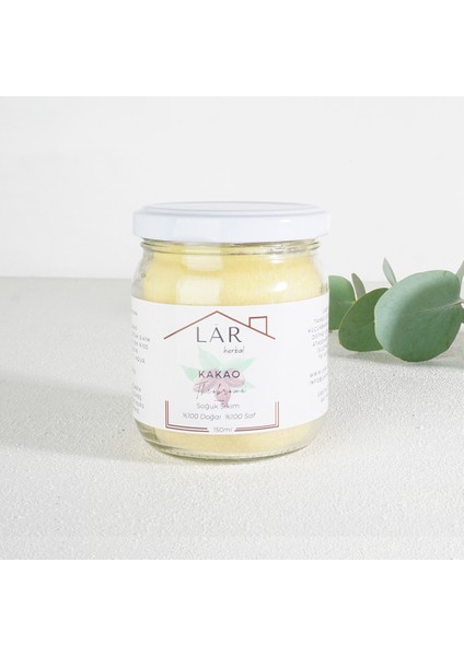 %100 Doğal&Saf Soğuk Sıkım Kakao Yağı-150 ml