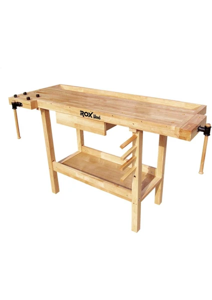 Rox Wood 0110 Iki Mengeneli Hobi Ahşap Oyma Marangoz Çalışma Tezgahı 150 cm