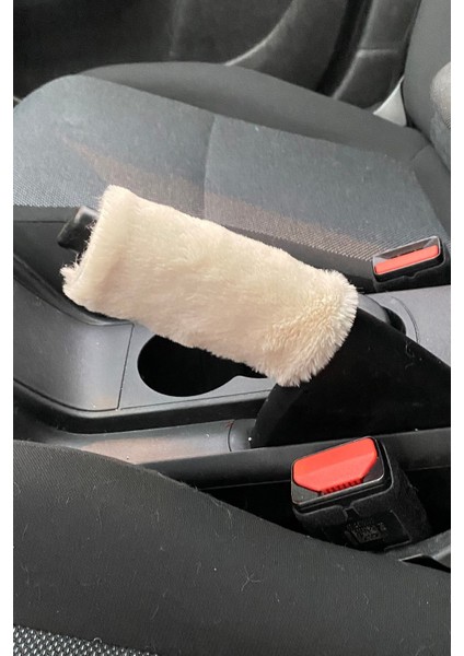 Yumuşak Peluş El Freni Süsü Bej