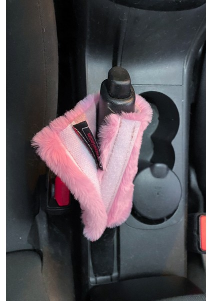 Yumuşak Peluş El Freni Süsü Şeker Pembe