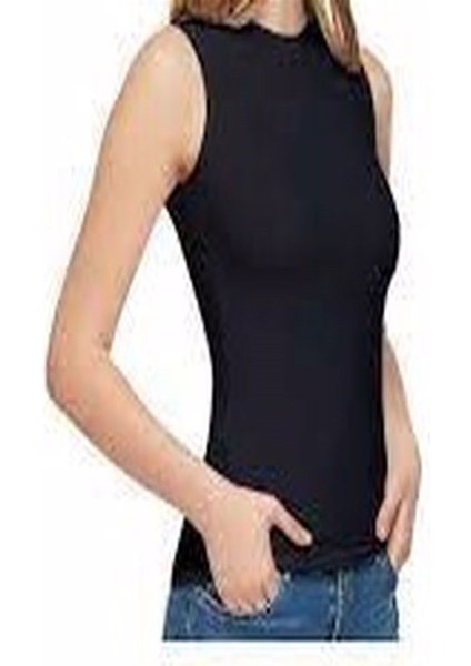 Tutku Elastan Kadın Sıfır Kol Siyah Tekli modelleri