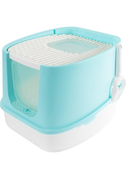 Kedi Kürek Peztiye Kişisi İçin Pazlu Kapak Havzası Çöp Kutusu (Yurt Dışından)