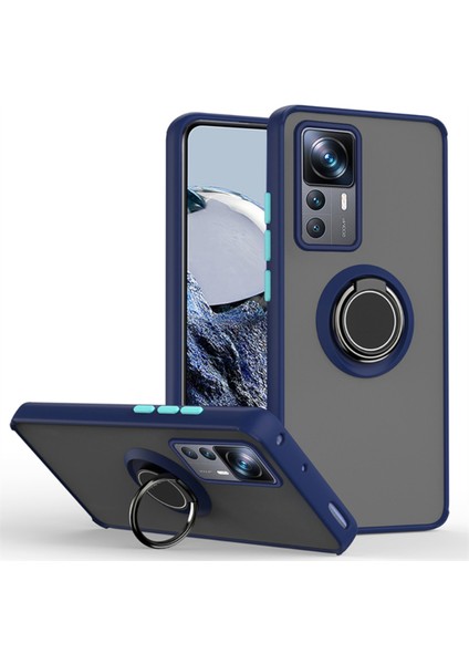 Xiaomi 12T Kılıf Yüzüklü Montreal Standlı Sert Silikon