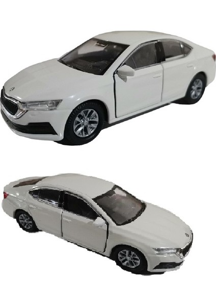 Skoda Octavıa Yeni Kasa Diecast Metal Araba Orjinal Çekbırak 12 cm